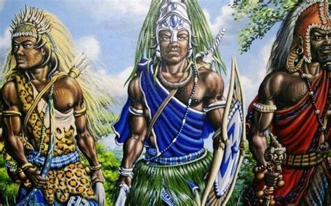 Eshuexu With His Brothers Ogunogum And Oshosioxóssi Probably By