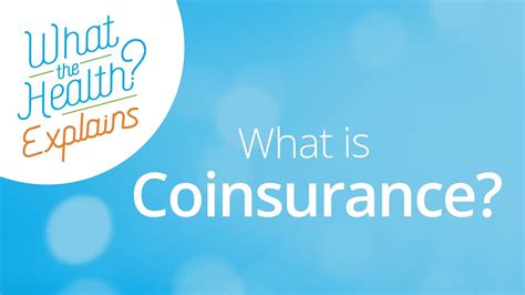 Coinsurance in property insurance is a little different. What is coinsurance?