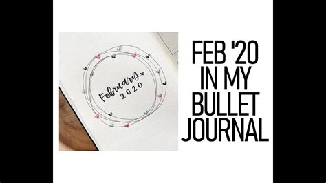 February 2020 Bullet Journal Set Up Youtube