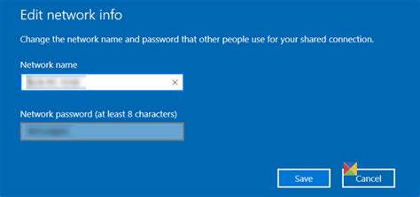 Enter a new network name (ssid) and then enter a new password for the network. Create Mobile Hotspot; Change Hotspot Name & Password in ...