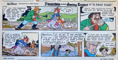 Walt Disney Treasury Pinocchio A Coat Tale Sunday Comic Page Dec 16 1984 495 Picclick