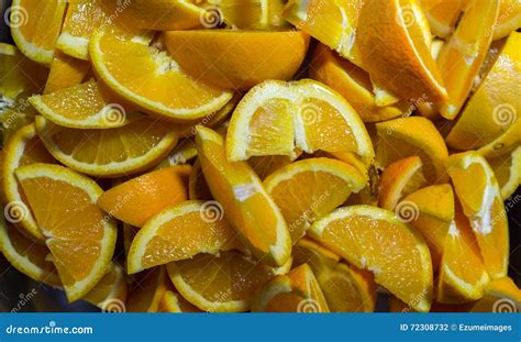Sliced Oranges Pile Stock Photo Image Of Round Juicy 72308732