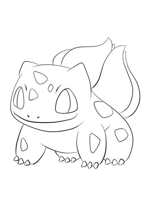 Bulbasaur (No.01) : Pokemon (Generation I) - All Pokemon coloring pages