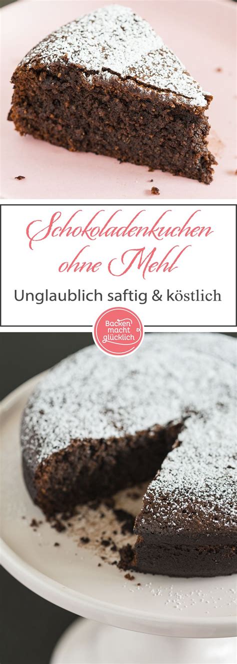 Ohne mehl glutenfrei und low carb backen. Schokoladenkuchen ohne Mehl | Backen macht glücklich ...