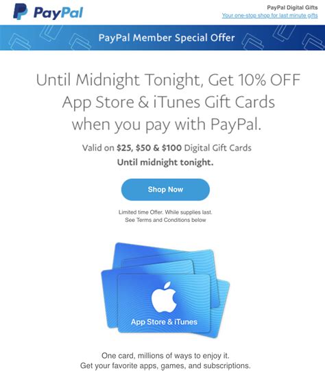 The us apple itunes store is the world's largest music and media store. PayPal 1-Day Sale: 10% Off Digital iTunes Gift Cards Until ...