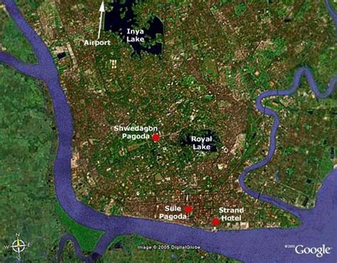 Below you will able to find elevation of major cities/towns/villages in myanmar along with their elevation maps. Yangon Map