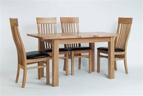 Romeo 1.25m extending dining table & 4 cross back chairs. 20 Best Collection of Small Extending Dining Tables and 4 ...