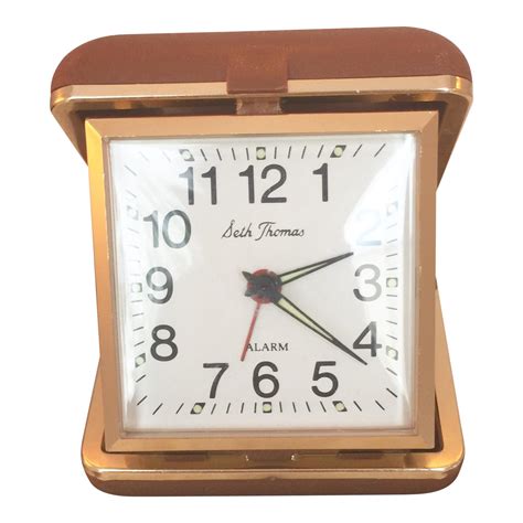 Vintage Seth Thomas Wind Up Travel Alarm Clock Chairish