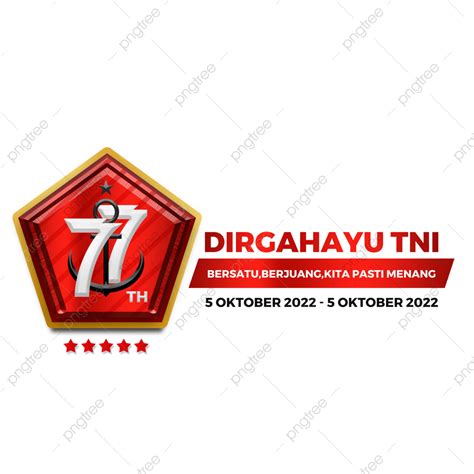 Hut Tni Png Picture Logo Hut Tni Ke 77 2022 Hut Tni Ke 77 Dirgahayu
