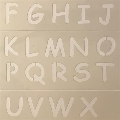 Reusable Alphabet Stencils Etsy Uk