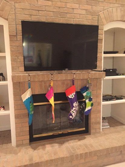 Mounting a TV on brick above a fireplace - House of ...