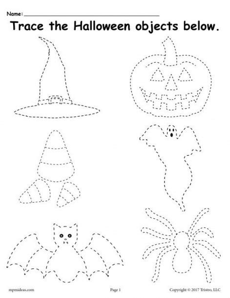 Preschool Halloween Worksheets Printables