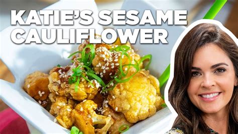 katie lee makes sesame cauliflower the kitchen food network youtube