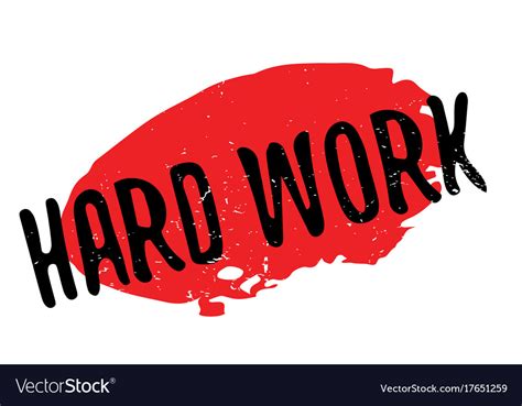 Hard Work Rubber Stamp Royalty Free Vector Image