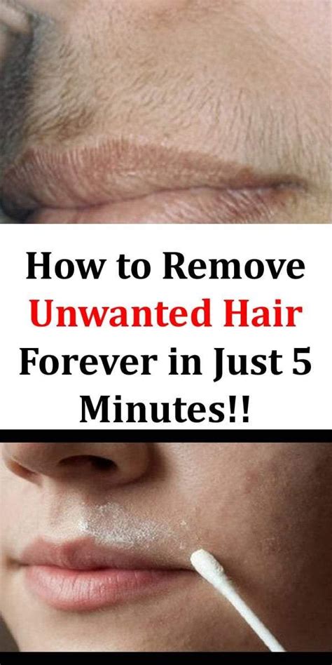 how to remove unwanted hair forever in just 5 minutes skinnyms unwanted hair removal best