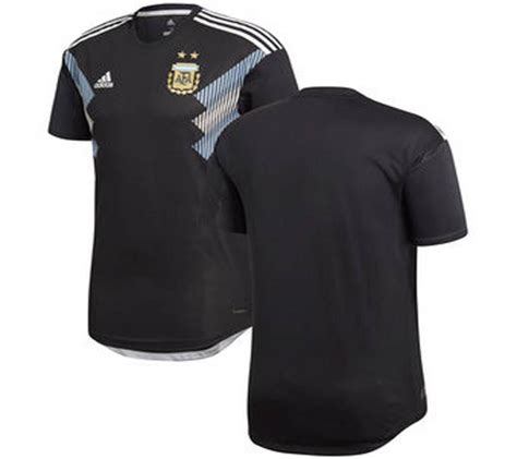 2018 World Cup Argentina Away Half Sleeve Jersey Copy