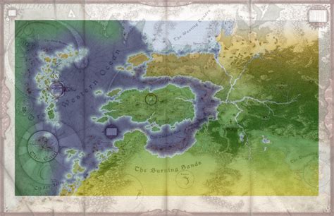 First Edition map vs. Third Edition map, set to the same scale : exalted | Map, Settings, Edition