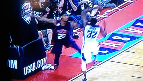 The indiana pacers small forward was attempting to block a james harden layup. Paul George's Injury