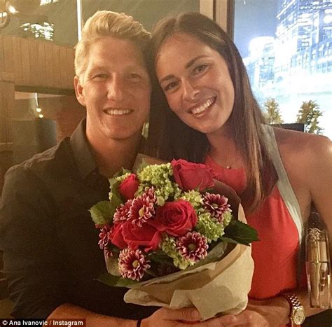 Germany legend bastian schweinsteiger says goodbye to bayern munich and the allianz arena for. Bastian Schweinsteiger celebrates with Ana Ivanoic birth ...