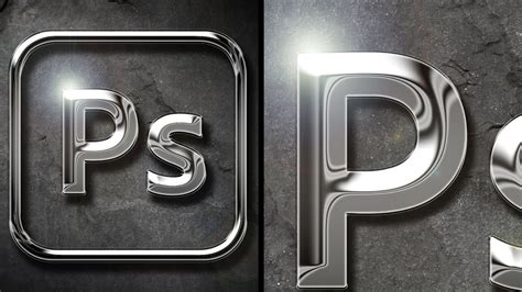 Turn Your Logo Into 3d Chrome In Photoshop Youtube
