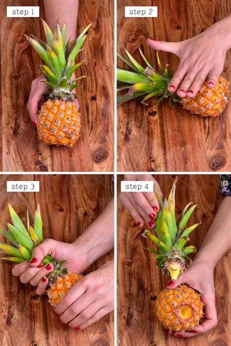 How To Cut A Pineapple Pull Apart Peeling Pineapple Hack Alphafoodie