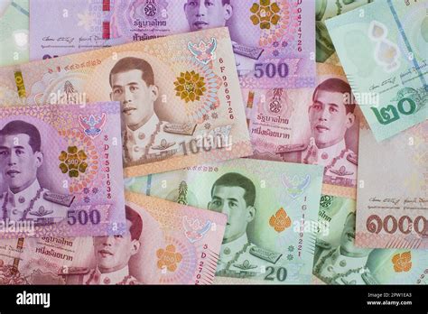 Thai Baht Banknotes Cash Money Of Thailand Stock Photo Alamy