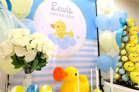 Duckling Theme Birthday Party Ideas Photo 11 Of 23 Catch My Party