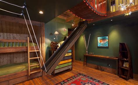This adventurous bed brings the magic of the great outdoors into the bedroom. Fun Interior Slides And Swings That Your Children Would ...