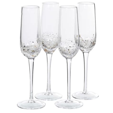 Gold Fleck Textured Champagne Flute Culture Trend