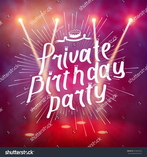 show background private birthday party script stock vector royalty free 470002532 shutterstock