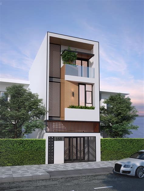 It has 4 bedrooms, 2 toilets and bathrooms, 2 living spaces, kitchen and dining area, laundry area, 1 carport, balcony and roofdeck. 50 Narrow Lot Houses That Transform A Skinny Exterior Into ...
