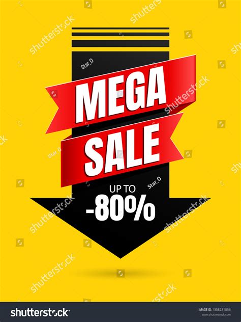 Special Offer Mega Sale Poster Template Stock Vector Royalty Free