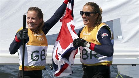 Rio 2016 Olympics Great Britains Hannah Mills And Saskia Clark