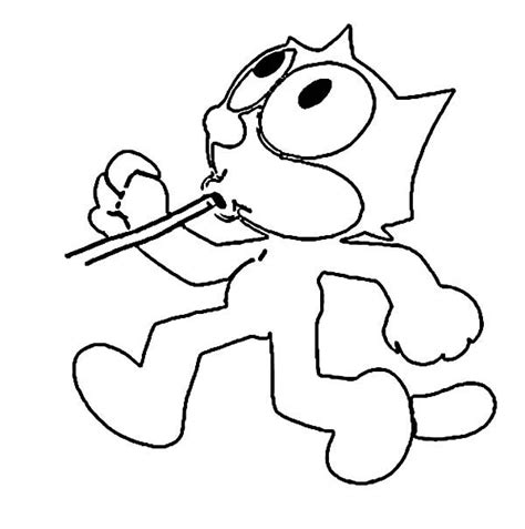 Felix the cat hd wallpapers, desktop and phone wallpapers. Felix The Cat Blowing Straw Coloring Pages : Kids Play Color | Cat coloring page, Felix the cats ...