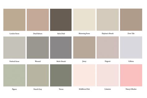 Horizontal Beschwerde Eis Farrow And Ball Paint Colour Chart Wandern