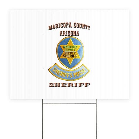 Maricopa Sheriffs Posse Yard Sign By Lawrenceshoppe
