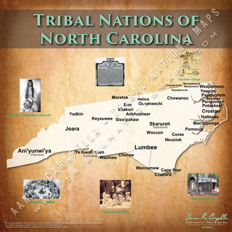 Tribal Nations Of North Carolina Map Indigenous Peoples Resources