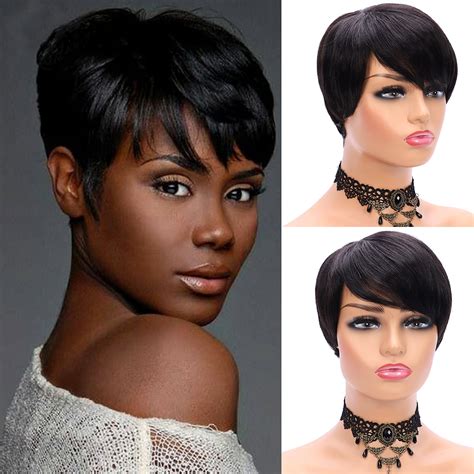 Buy Short Wigs For Black Womenshort Human Hair Wigs Brazilian Hair 150