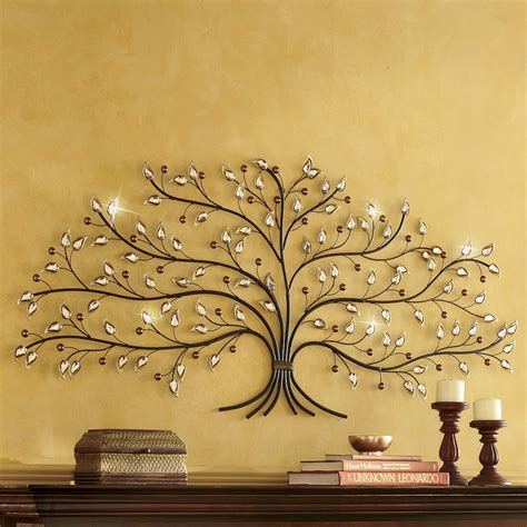 Jeweled Tree Wall Art Metal Tree Wall Art Tree Of Life Art Square