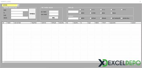 Emlak Takip Programı | Excel Depo