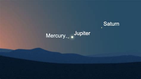 Mercury Meets Up With Jupiter Saturn And The Moon Too In The Morning Sky This Week Space