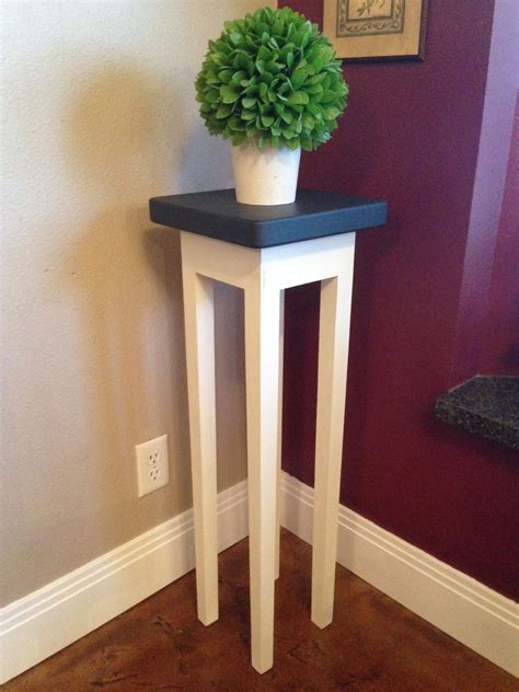 Tall Plant Stand In Annie Sloan Graphite And Old White Indoor Plant Shelves Cute Home Decor