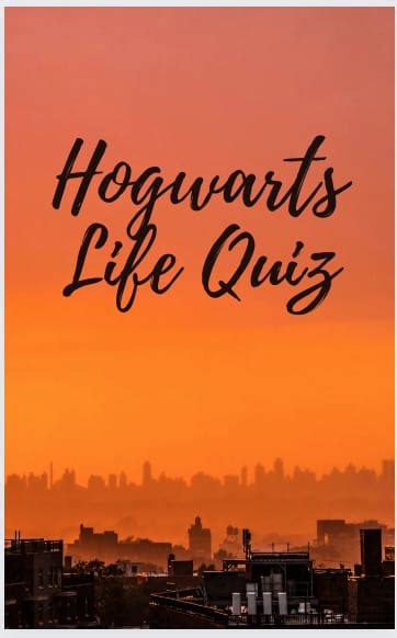 Hogwarts Life Quiz Quiz Quotev