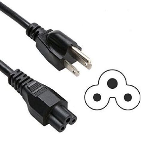 3 Prong Ac Mickey Mouse Style Clover Power Cord Cable 5ft Ebay