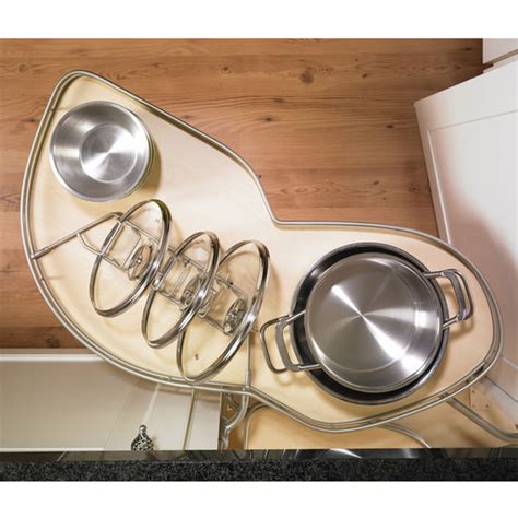 If your ordered items are in stock, your order gets processed and shipped within two business days! LeMans II Kitchen Blind Base Corner Organizers by Hafele ...