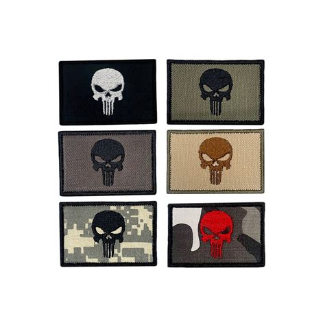 Punisher Morale Patch Tactical Patch Velcro Hook And Loop Badge