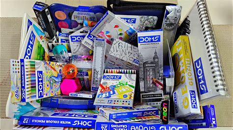 Unboxing Doms Stationery Collection Doms Pencil Case Colour Travel