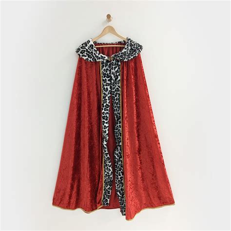 Royal King Queen Cloak With Plush Trim And Metal Clasp Everfan