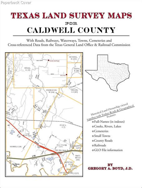 Texas Land Survey Maps For Caldwell County Arphax Publishing Co