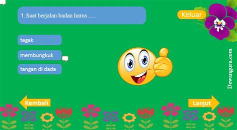 1) nilai untuk tunggal putra dan ganda putra/putri setiap game permainan tunggal putra, yaitu 21 poin, sedangkan untuk ganda putra/putri, yaitu 25 poin. Materi Soal PowerPoint Penjas / PJOK Kelas 2 Semester 1 ...